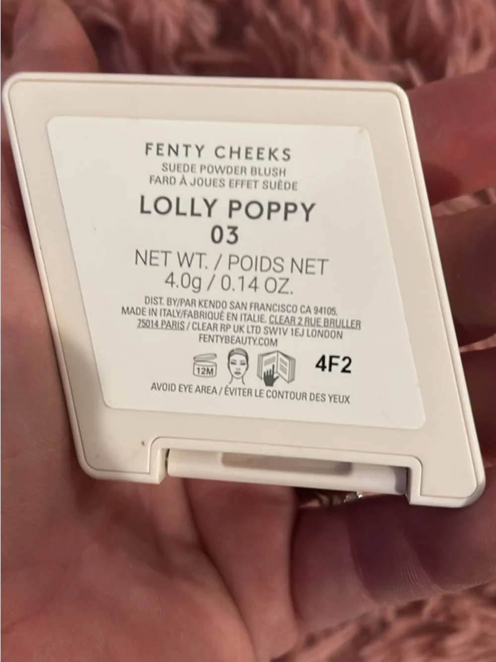 Fenty Blush-lolly poppy; Haus labs-glassy pitaya; EM cosmetics- rose milk